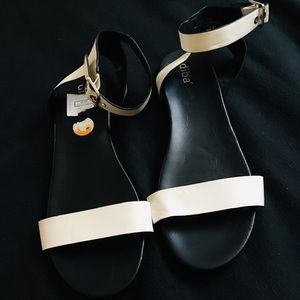 New white sandals
